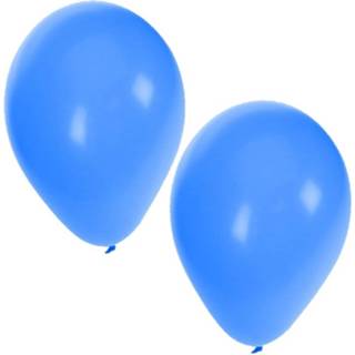 👉 15x Stuks Blauwe Party Ballonnen 27 Cm - Ballonnen