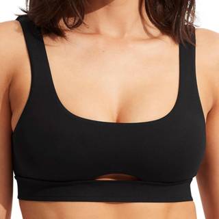 👉 Bikinitop vrouwen 16 beige zwart Seafolly - Women's Collective Tank Bra maat 16, zwart/beige 9349623111740