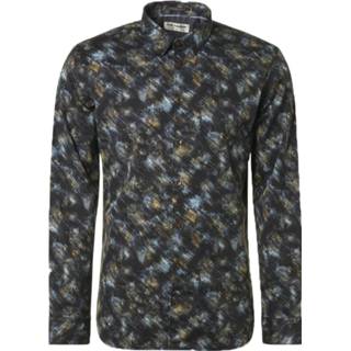 👉 Overhemd XXL donkerblauw print male blauw katoen No-Excess Geometrisch 8720151307484 2900058233024