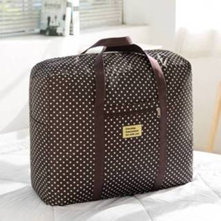 👉 Opbergtas active Oxford Doek Wasbare Stofdichte Quilt Reizen Bewegende Draagbare Opbergtas, Specificatie: 43x33x18cm (Coffee Dot)