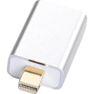 👉 DisplayPort zilver active 1080P Mini Male naar HDMI Female Adapter (Zilver)