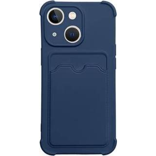 👉 Siliconen hoesje blauw Card Armor Series iPhone 13 Mini - Navy 9145576234389