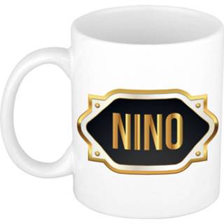 👉 Beker gouden keramiek multikleur Igor Naam Cadeau Mok / Met Embleem - Kado Verjaardag/ Vaderdag/ Pensioen/ Geslaagd/ Bedankt 8720276905787