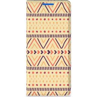 👉 Geel OPPO Reno 6 Pro Plus 5G Hoesje met Magneet Aztec Yellow 8720632130303