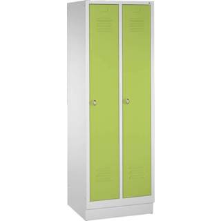 👉 Unisize C+P Garderobekast/locker, Viridiaangroen (RDS 110 80 60), 180x61x50 cm/ 2 vakken