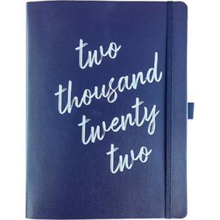 👉 Agenda Navy Text 2022 - 18 Maanden 9781477098943