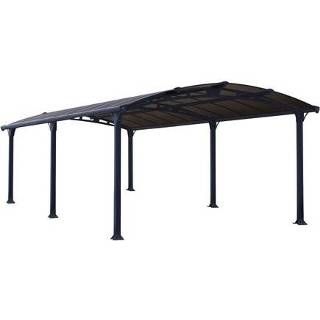 👉 Carport antraciet Palram Arcadia 6400 644x359x242cm 7290108138641