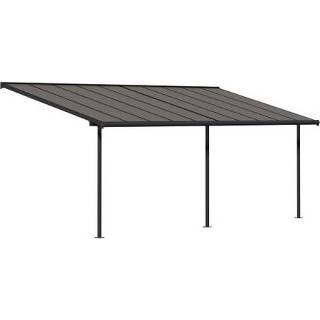 👉 Terrasoverkapping grijs Palram Capri grijs-brons 619x295x305cm 18,3m² 7290108138948