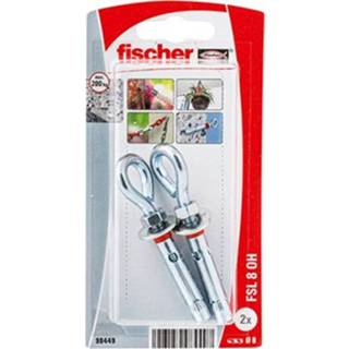 👉 Oogbout metalen Fischer veiligheidsanker FLS 8 OH met 2st. 8413159984497