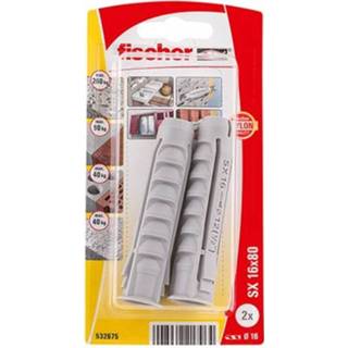 👉 Nylon plug s Fischer SX 16x80mm 2st. 4048962217964