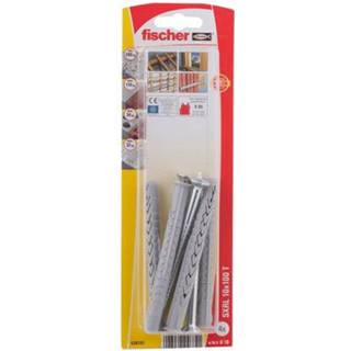 👉 Constructieplug nylon Fischer SXRL-T 10x100mm + schroef met verzonken kop 4st. 4048962246841