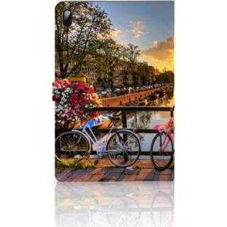 👉 Flipcase Samsung Galaxy Tab S7 FE Tablet Flip Case Amsterdamse Grachten 8720632657480