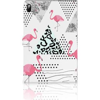 👉 Flipcase Samsung Galaxy Tab S7 FE Flip Case Flamingo Triangle 8720632293107