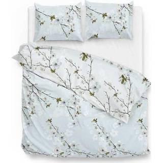 👉 Dekbed overtrek katoen groen blauw Dekbedovertrek Linda Blue 8718518319188