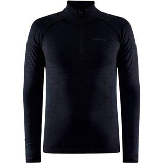 👉 Longsleeve zwart s mannen Craft Core Dry Active Comfort Zip Black - Heren 7318573624503