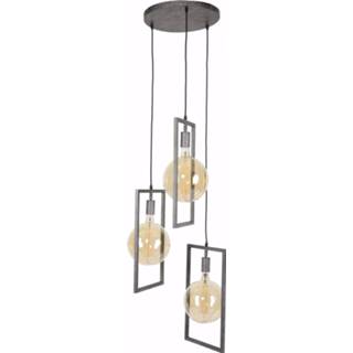 👉 Industriële hanglamp zilver Livin24 Scope Oud 3-lichts 8719956408243