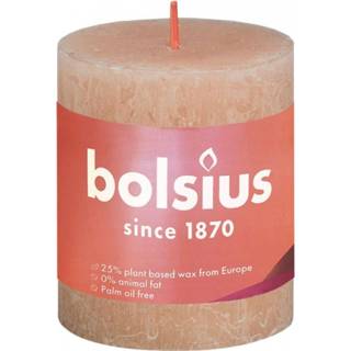 👉 Kaars roze Bolsius 80X68mm Misty 8717847142856