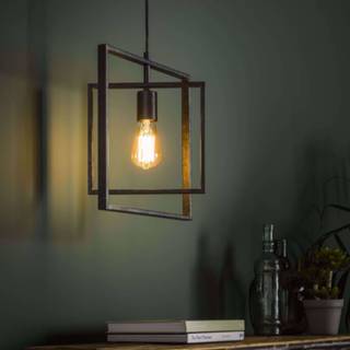 👉 Hanglamp grijs donkergrijs dustrieel netstroom gemonteerd geleverd draaibaar metaal Yels Turn Hang lamp 35 cm