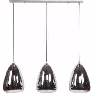 👉 Hang lamp chromed glas Hanglamp 'Cassandra' 3-lamps, kleur Chrome