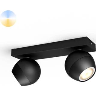 👉 Opbouwspot wit active Philips Hue Buckram - White Ambiance Dubbele 929003047901 8719514339088