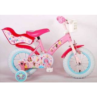 👉 Kinderfiets roze meisjes active kinderen Disney Princess - 12 inch Poppenzitje 8715347212093