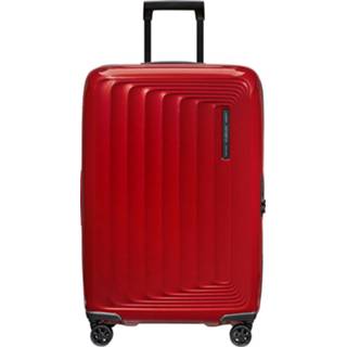 👉 Spinner rood Metallic Red polycarbonaat nuon Samsonite 69 Exp 5400520095633