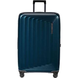 👉 Spinner blauw metallic dark blue polycarbonaat nuon Samsonite 75 Exp 5400520078346