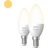 👉 Wit active Philips Hue - E14 6W White set van 2 929003021102 8719514320628