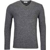 👉 Trui antraciet Thomas Maine Tailored Fit V-halsantraciet, Effen 8719494295121