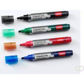👉 Active Nobo Liquid Ink marker, doos met 12 stuks in geassorteerde kleuren 5028252119665