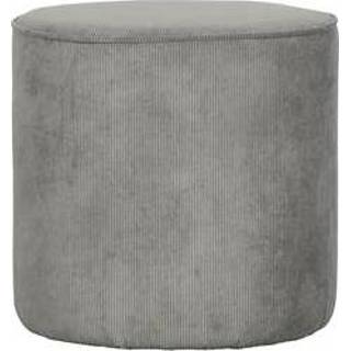 Poef polyamide retro grijs WOOOD Sara Ribfluweel 8714713113224