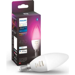 👉 Wit Philips Hue White & Color E14 Losse lamp 8719514356610