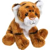👉 Pluche tijger kinderen knuffeldier van 13 cm