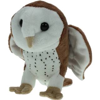 👉 Knuffel pluche kinderen dieren Kerkuil vogel van 26 cm