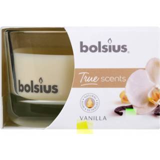 👉 Geurglas vanille Bolsius True scents - Kaars 8717847135629