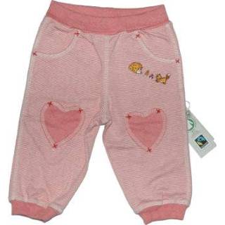 👉 Ebi & Ebi  Fairtrade joggingbroek oud roze gestrande joggingbroek - Roze/lichtroze - Gr.86 - Meisjes