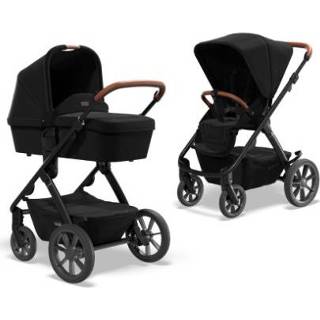 👉 Kinderwagen zwart meisjes kinderen MOON Combi No ONE 2.0 Black Collectie 2022 4025583040355