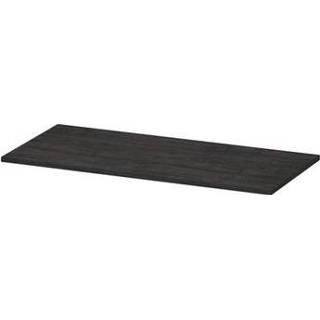 👉 Afdekplaat mat zwart MDF gelakt INK Topdeck 45 100x2x45cm voor onderkast gelaktMat 1240266 8718835043100