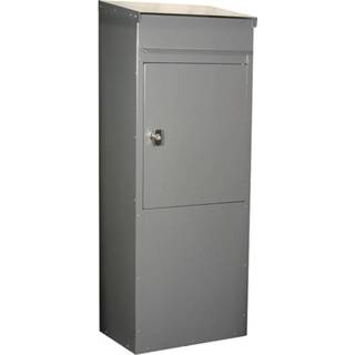 👉 Brievenbus zilvergrijs gepoedercoat staal Vrijstaande SafePost-Eurotrend 855 - 7330589855528
