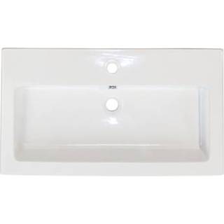 👉 Wastafel wit keramiek glans NewWave Djazz keramisch 81x45,5x4cm 1kg 10201031 8715891030891