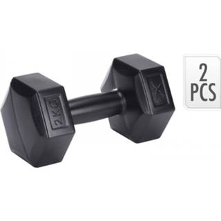 👉 Kettlebell active zwart XQ Max - 6KG en 2 stuks Dumbbell 2x 2KG 6011606393384