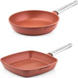 👉 Pannenset oranje active Westinghouse Performance Series - Grillpan 28 cm + Koekenpan 6011604230278