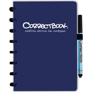 👉 Blauw marineblauw donkerblauw stuks true zwart Correctbook A5 Original, herbruikbaar, gelijnd, met 5 gratis to-do bladen, Midnight Blue (marineblauw) 8720165125494