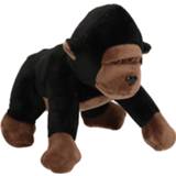 👉 Pluche Knuffel Dieren Gorilla Aap Van 16 Cm - Knuffeldier