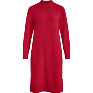 👉 Gebreide jurk l vrouwen rood 5713787567073