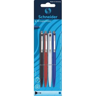 👉 Balpen stuks balpennen blauw Schneider K15 assorti, 4 4004675730800