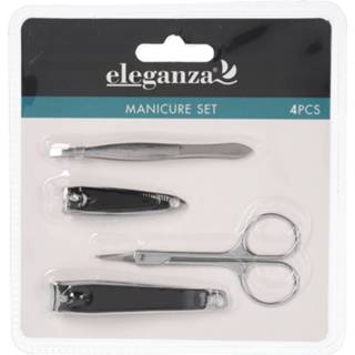 👉 Zilver mannen 4-delige manicure persoonlijke verzorging set