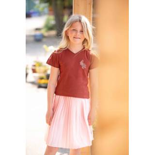 👉 Shirt meisjes B.Nosy t-shirt - Brique 8720173662387