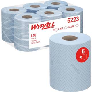 👉 Poetspapier blauw stuks handdoeken Kimberly-Clark Professional Wypall Reach, blauw, pak van 6 rollen 5027375051593 5033848040070