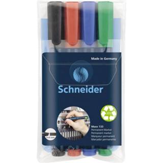 👉 Permanent marker stuks true markers blauw Schneider Maxx 133 assorti, 4 4004675039200